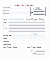 Image result for Cake Order Form Old Fashion