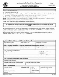 Image result for USCIS Credit Card Form