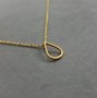 Image result for Gold Teardrop Necklace