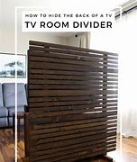 Image result for Custom Room Divider with TV