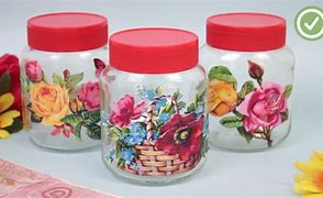 Image result for Decoupage Jars