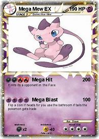 Image result for Pokemon Mega Mew X Card