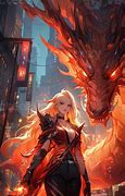 Image result for Rose Dragon Anime Girl