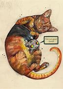 Image result for Stray Video Game Cat Fan Art Girl