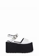 Image result for Black and White Platform Sandals