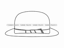 Image result for Fedora Hat Outline