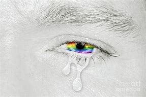 Image result for Rainbow Crying Eyes