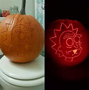 Image result for Rick and Morty Pumpkin Stencil