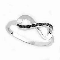 Image result for Black Diamond Infinity Ring