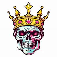 Image result for Skull with Crown and Roses