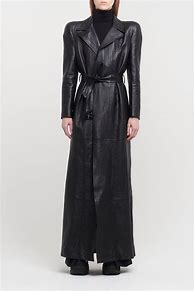 Image result for Balenciaga Leather Trench Coat