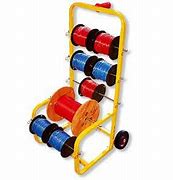 Image result for Wire Spool Rack Cart