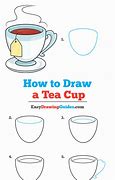 Image result for Tea Cup Drawing Easy