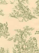 Image result for Green Toile Wallpaper