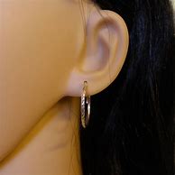 Image result for Sterling Silver Hoop Earrings 25Mm