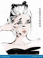 Image result for Lady Face Sketch