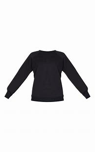 Image result for Women's Black Crew Neck Sweater