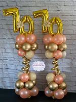 Image result for 70th Birthday Balloon Centerpieces