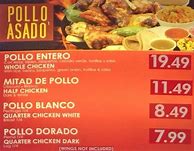 Image result for Rico Pollo Menu