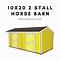 Image result for 2 Stall Horse Barn