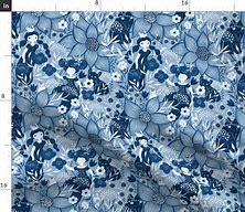 Image result for Monochromic Blue Fabric