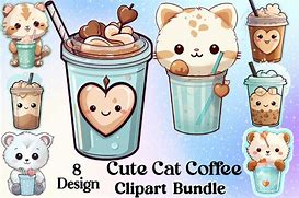 Image result for Coffee Cat Clip Art