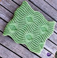 Image result for Green Knitted Circle Scarf