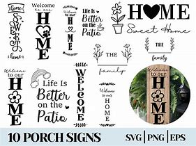 Image result for Porch Sign SVG