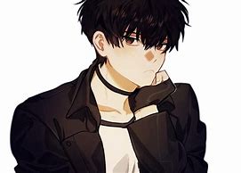 Image result for Cut Anime Boy with Black Hair