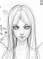 Image result for Anime Girl Face Sketch Template