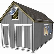 Image result for 12X24 Run in Shed Plans