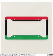 Image result for Black US Flag License Plate Frames