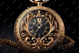 Image result for Small Gold Clock with Roman Numerals