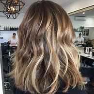 Image result for Wavy Brown Hair with Blonde Highlights