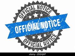 Image result for Official Notice Sign