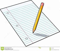 Image result for Pencil/Paper Clip Art