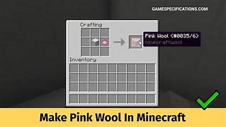 Image result for Pink Wool Minecraft