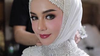 Image result for Muslimah White Wedding Dress