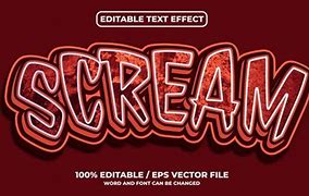 Image result for Scream Text SFX