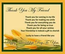 Image result for Thank You Poem Friend