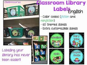 Image result for Classroom Library Labels