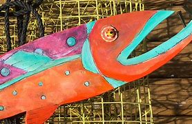 Image result for Painted Wooden Fish