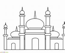 Image result for Masjid Kartun Hitam Putih