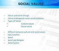 Image result for Social Values Examples