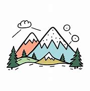 Image result for Mountain Shading Drawing