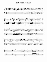 Image result for Trumpet Sheet Music