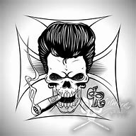 Image result for Rockabilly Skull Valentine