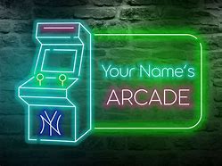 Image result for Arcade Sign Neon Green