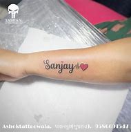 Image result for Sanjana Name Tatoo