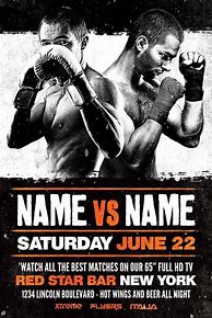 Image result for Fight Flyer